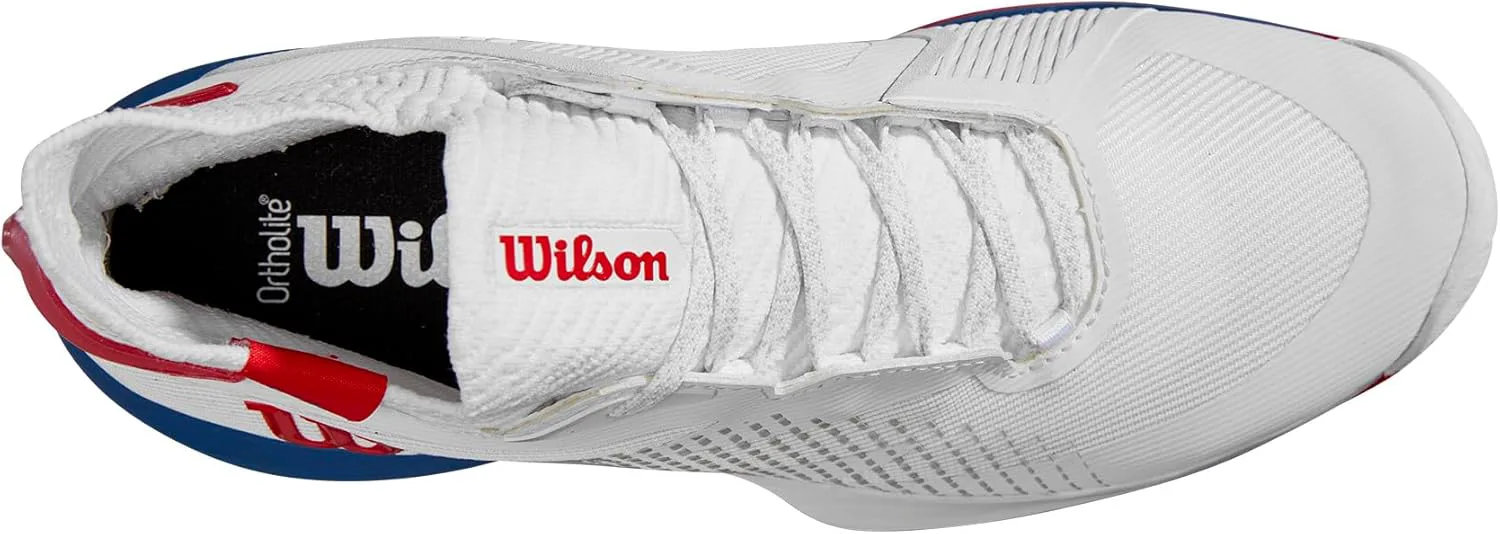 Мужские теннисные кроссовки Wilson Mens KAOS Rapide SFT, белый/синий/красный — фото 3