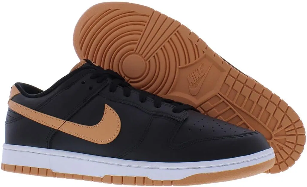 Мужские кроссовки Nike Dunk Low Retro Bttys, Core Black/Amber Brown/Black/White-Black — фото 4