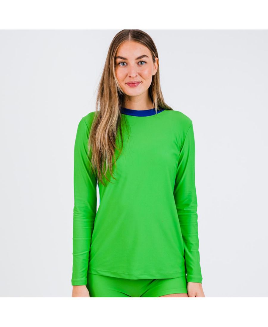 

Женская футболка-рашгард с застежкой-молнией на спине и цветными блоками Calypsa, Snap pool marine, Синий, Женская футболка-рашгард с застежкой-молнией на спине и цветными блоками Calypsa, Snap pool marine