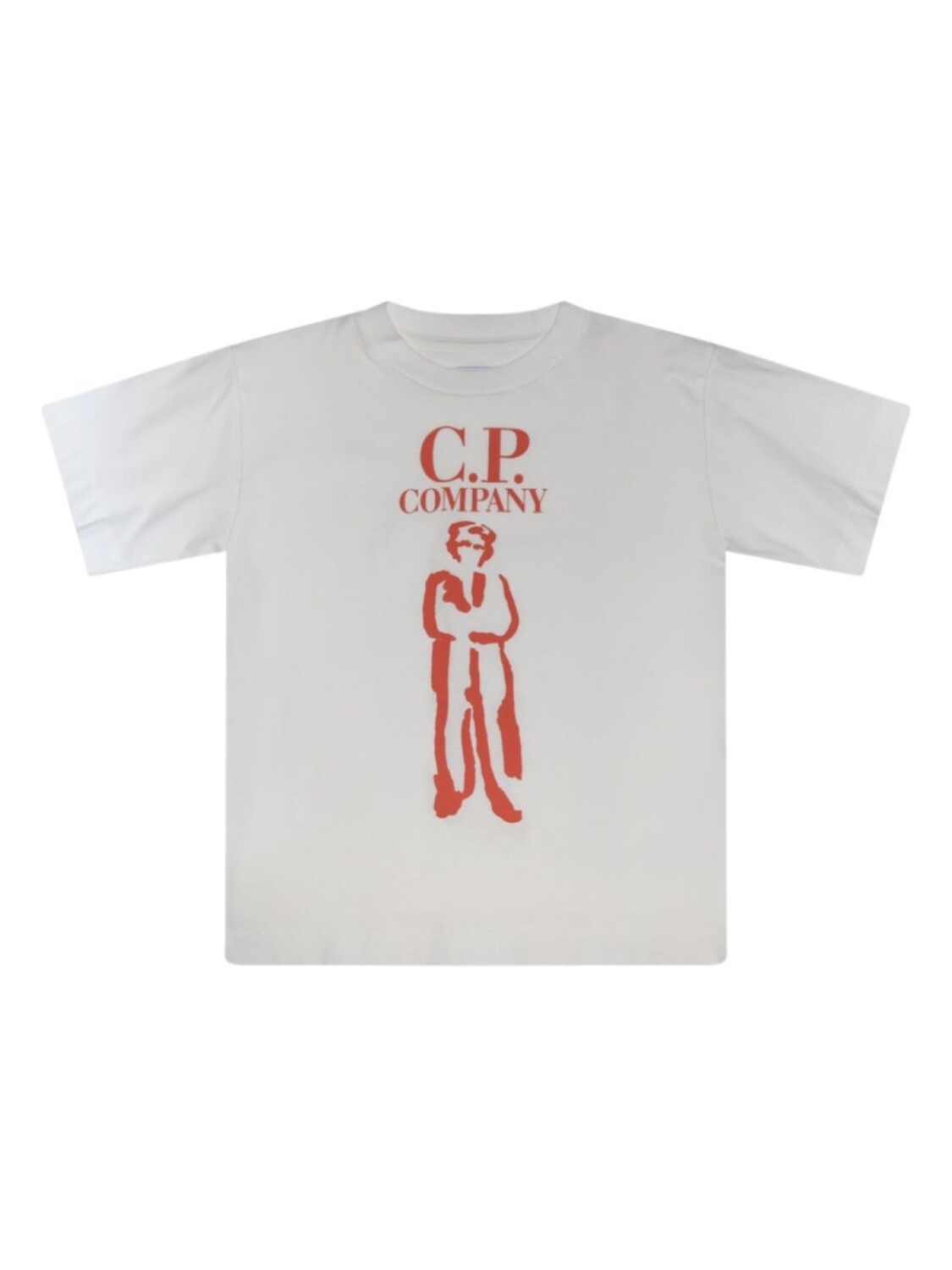 

Футболка с логотипом C.P. Company Kids, белый