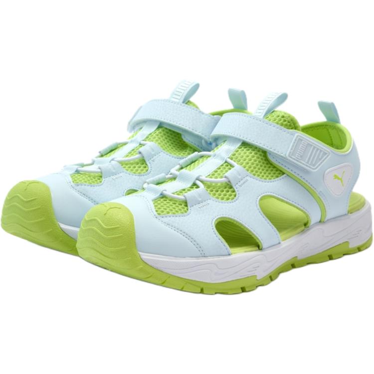 PUMA Детские сандалии fun racer terra дышащие низкие aqua blue для подростков — фото 4