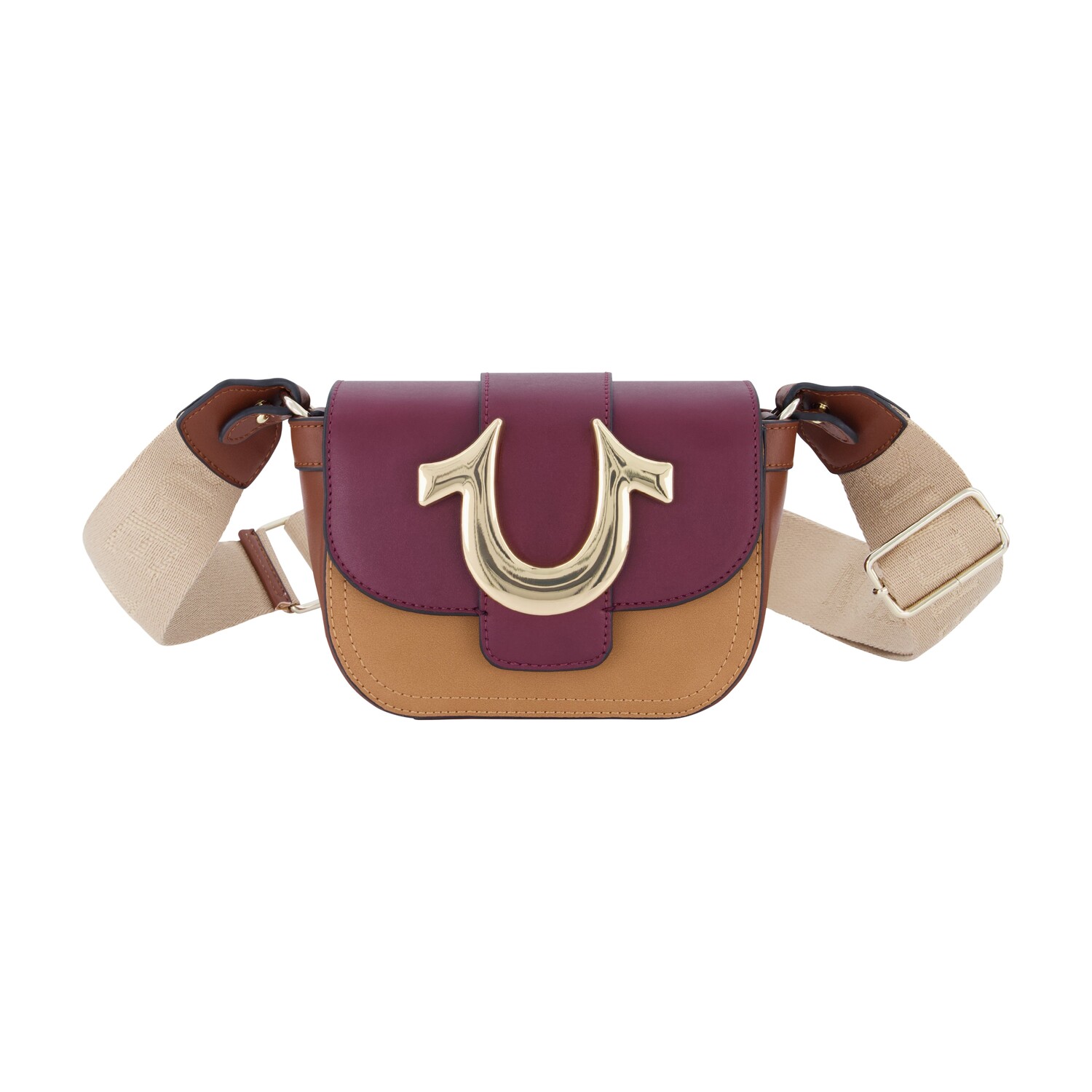 

Через плечо True Religion с цветными блоками, цвет Maroon