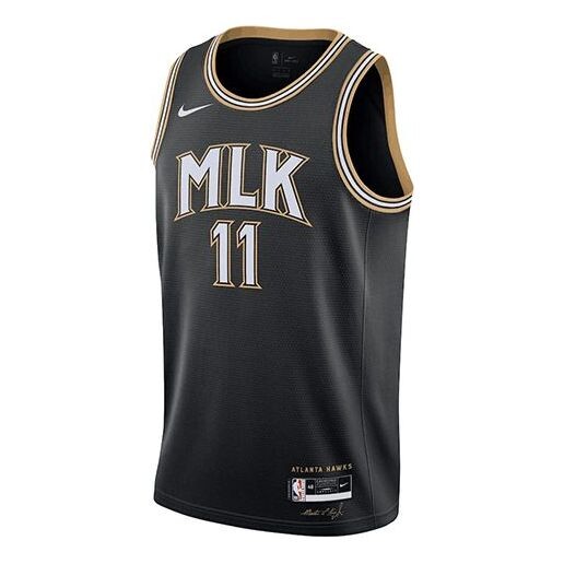 

Спортивная футболка nba retro basketball jersey/vest sw fan edition 20-21 season atlanta hawks trae young 11 black Nike, черный