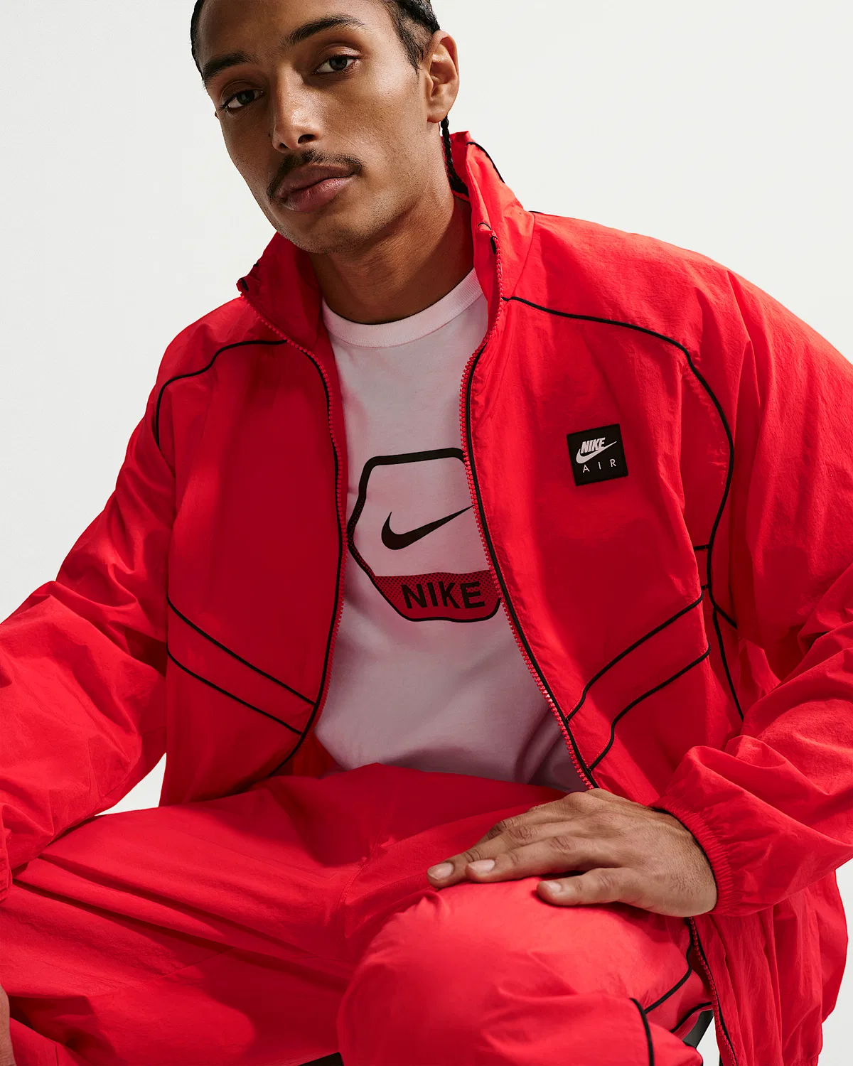 Мужская ветровка Windrunner Nike Air, Light Crimson — фото 3