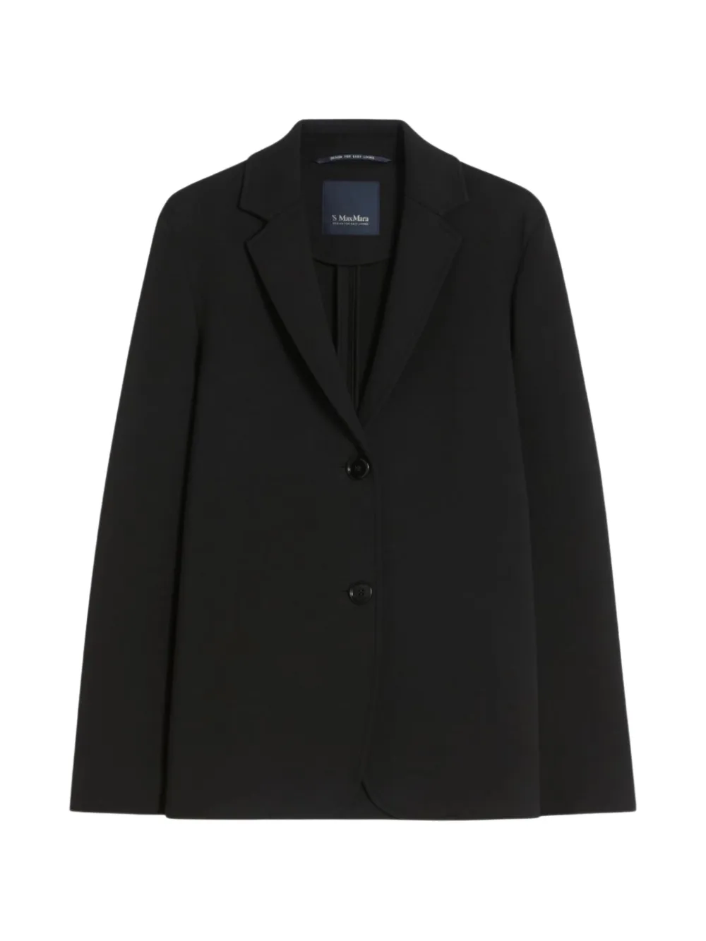 

Однобортный хлопковый пиджак 'S Max Mara, черный