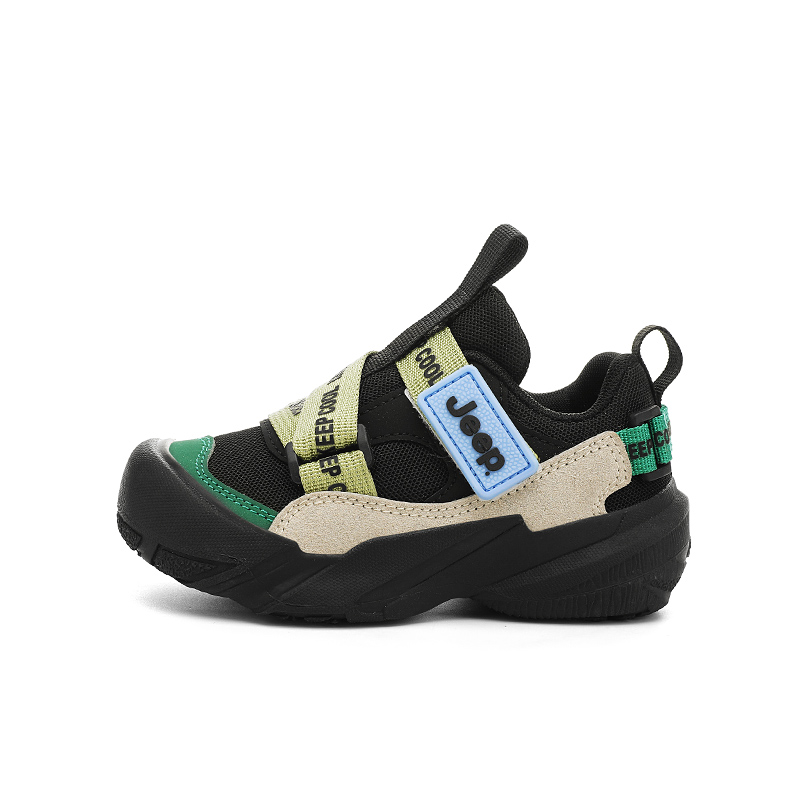 

Jeep Кроссовки Running Collection Low top для детей 3-7 лет, черно-зеленые