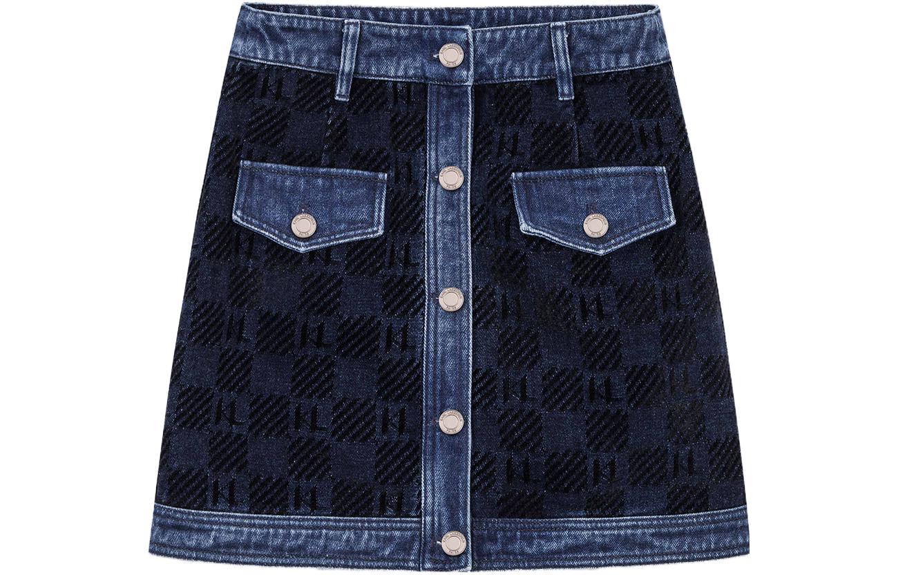 

KARL LAGERFELD / Karl Lagerfeld Jeans Джинсовая юбка-мини KARL LAGERFELD женская синяя