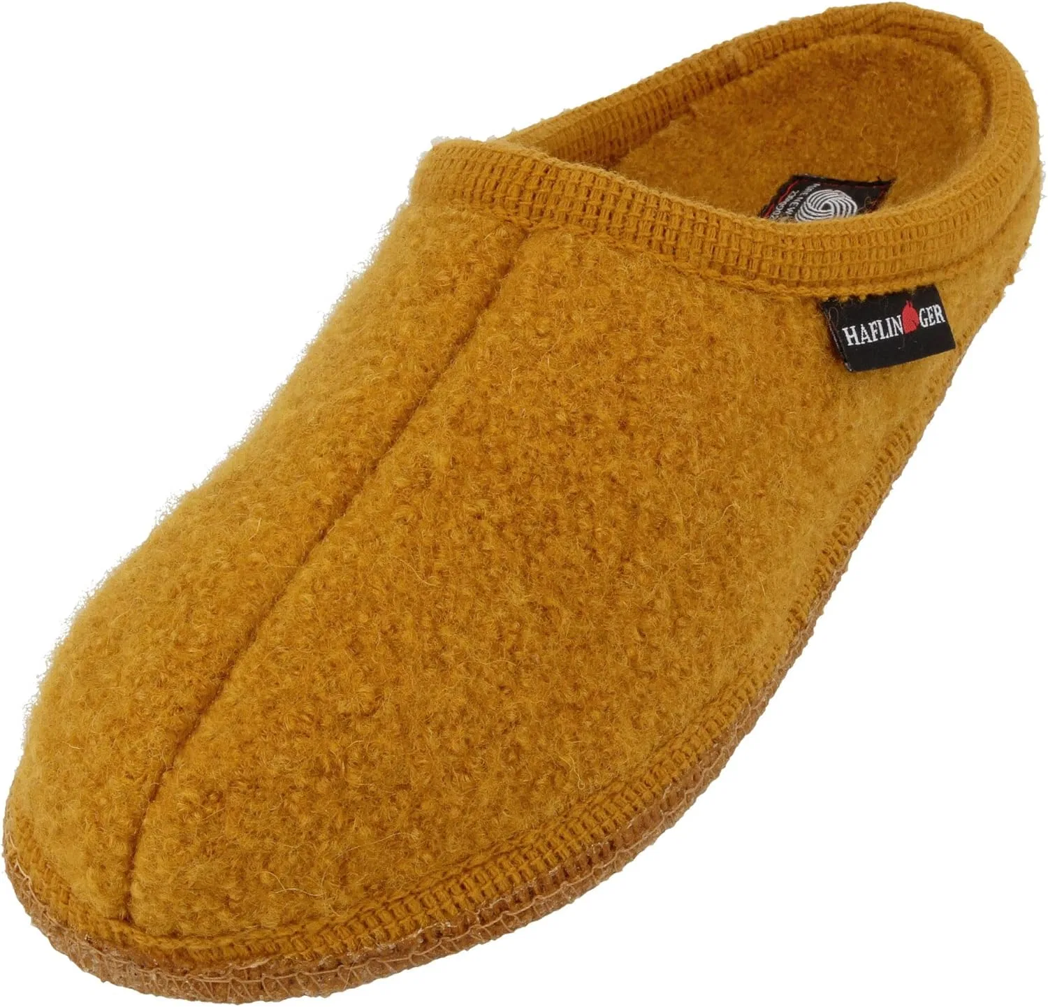 Тапочки унисекс HAFLINGER Alaska Walktoffel, Mustard