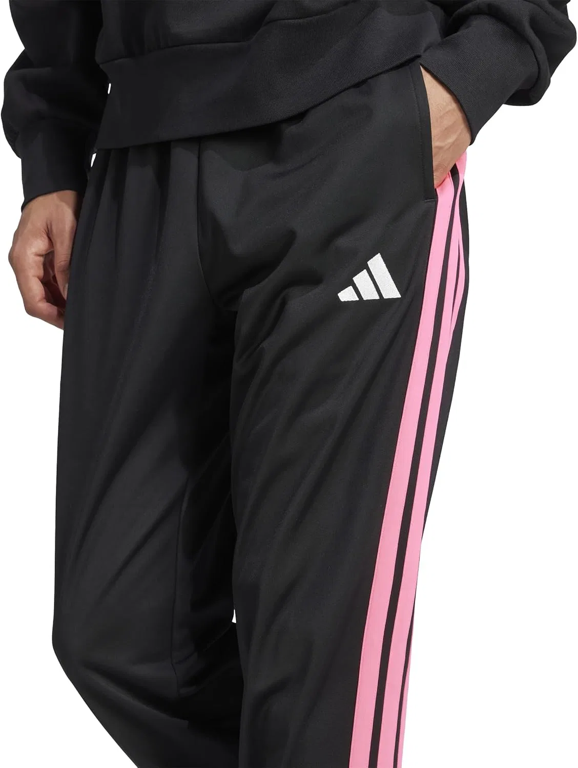 Мужские брюки adidas tapered fit, Black/Hot Pink — фото 4