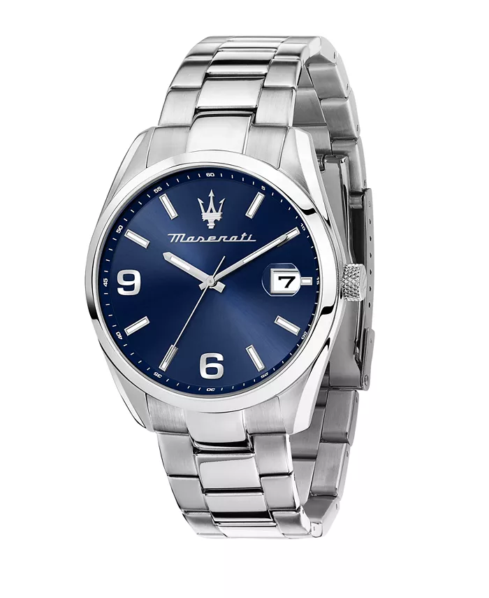

Мужские часы Date со стальным браслетом, 43 мм Maserati