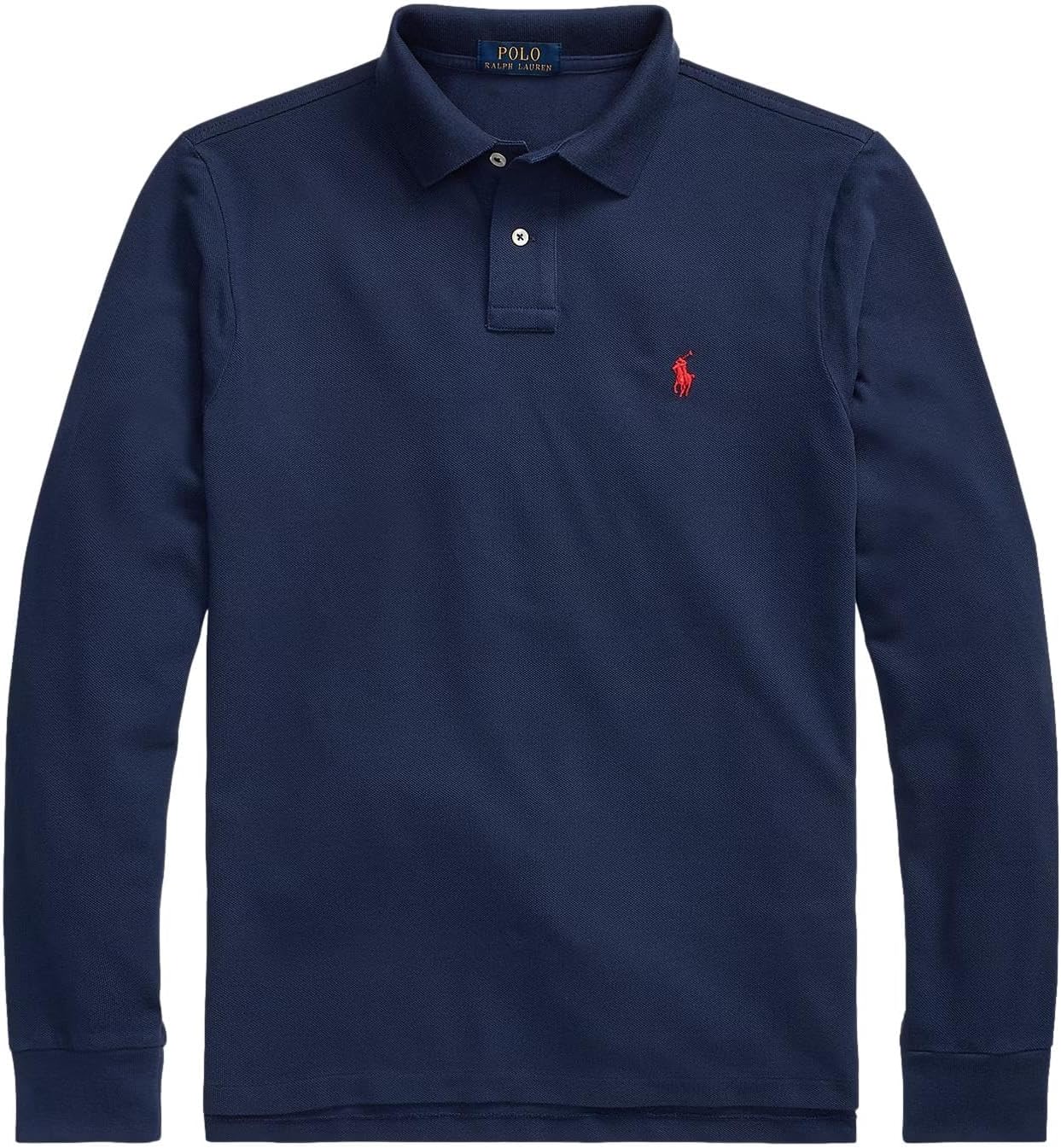 

Polo Ralph Lauren классический крой длинный рукав мягкий поло, Polo Rl Newport Navy.