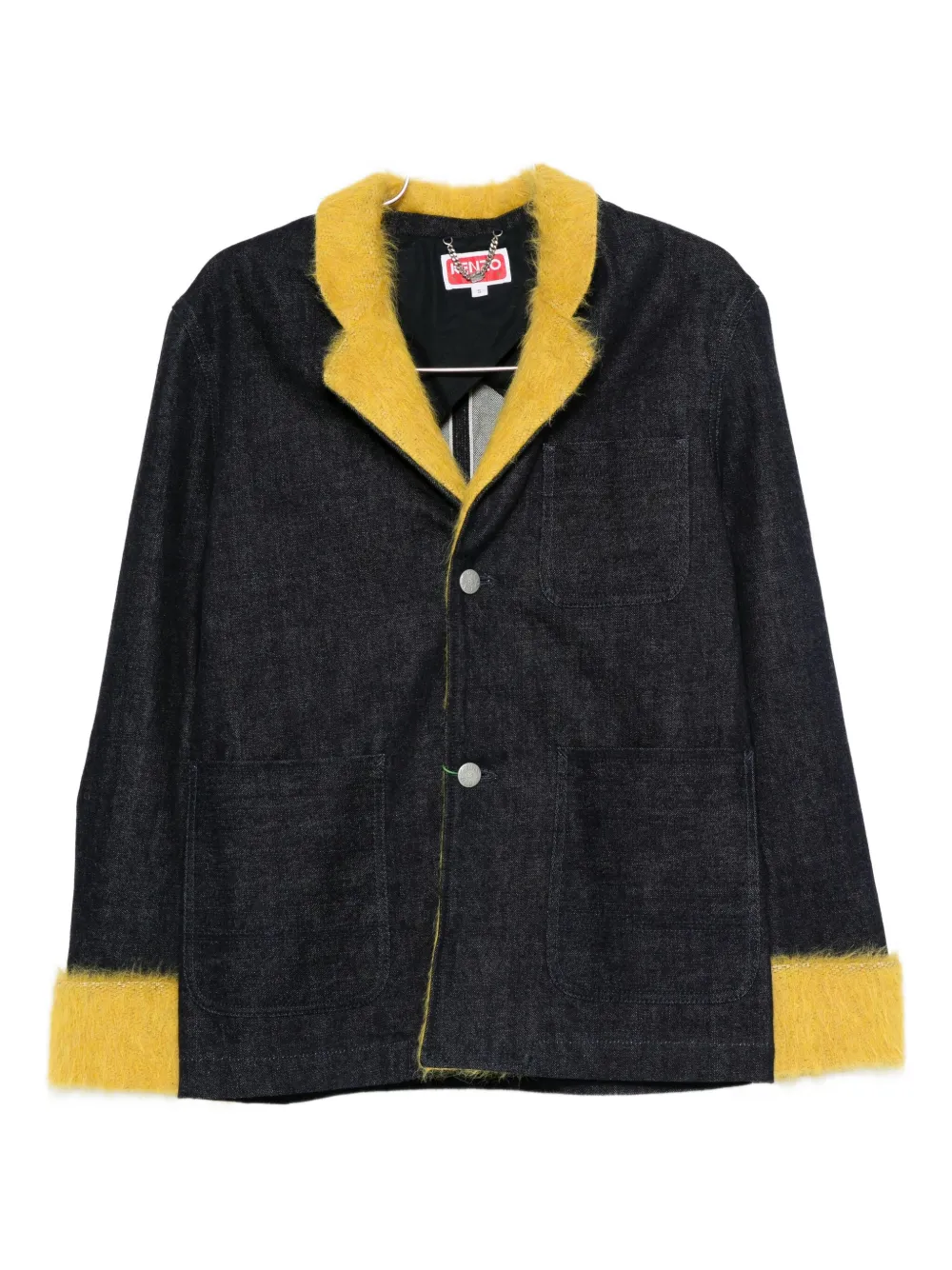 

Джинсовая куртка с контрастной отделкой KENZO, синий