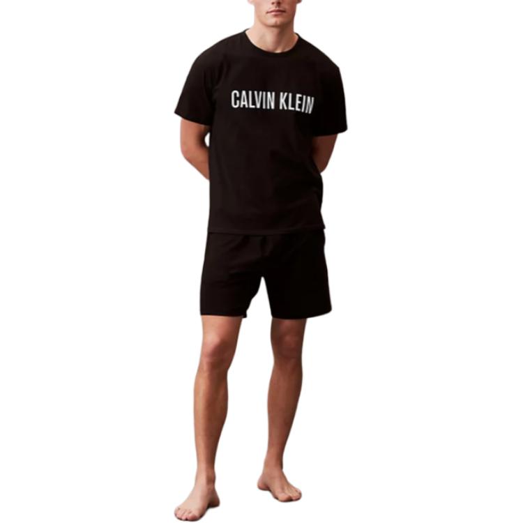 Calvin Klein Футболка с коротким рукавом и круглым вырезом Europe Version мужская black — фото 2
