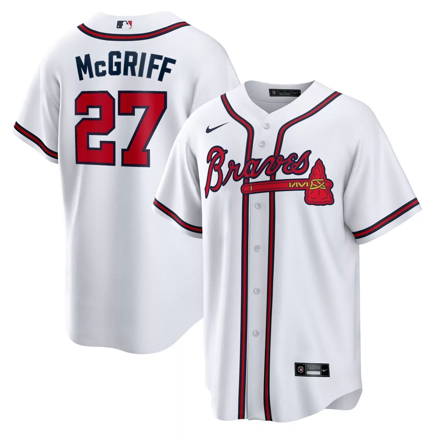 

Реплика мужского джерси белого цвета Atlanta Braves Fred McGriff из Зала славы 2023 года Nike, Белый, Реплика мужского джерси белого цвета Atlanta Braves Fred McGriff из Зала славы 2023 года Nike