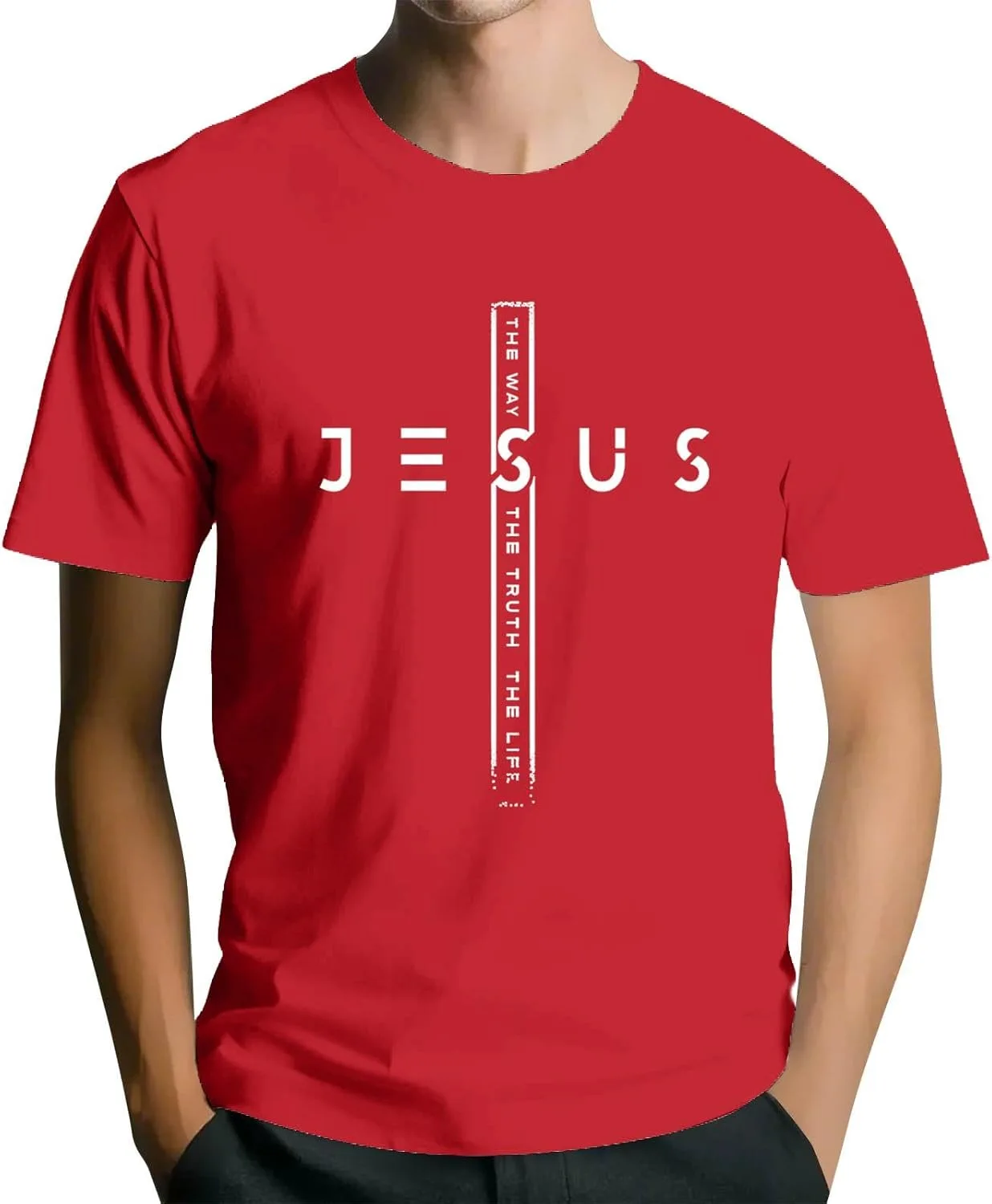

Футболка с принтом Jesus Cross FQZWONG