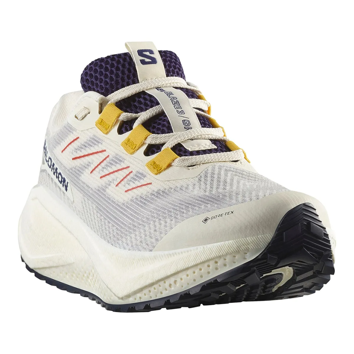 Женские беговые кроссовки для гравия AERO BLAZE 3 GRVL GTX W SALOMON Salomon, белый/фиолетовый — фото 2