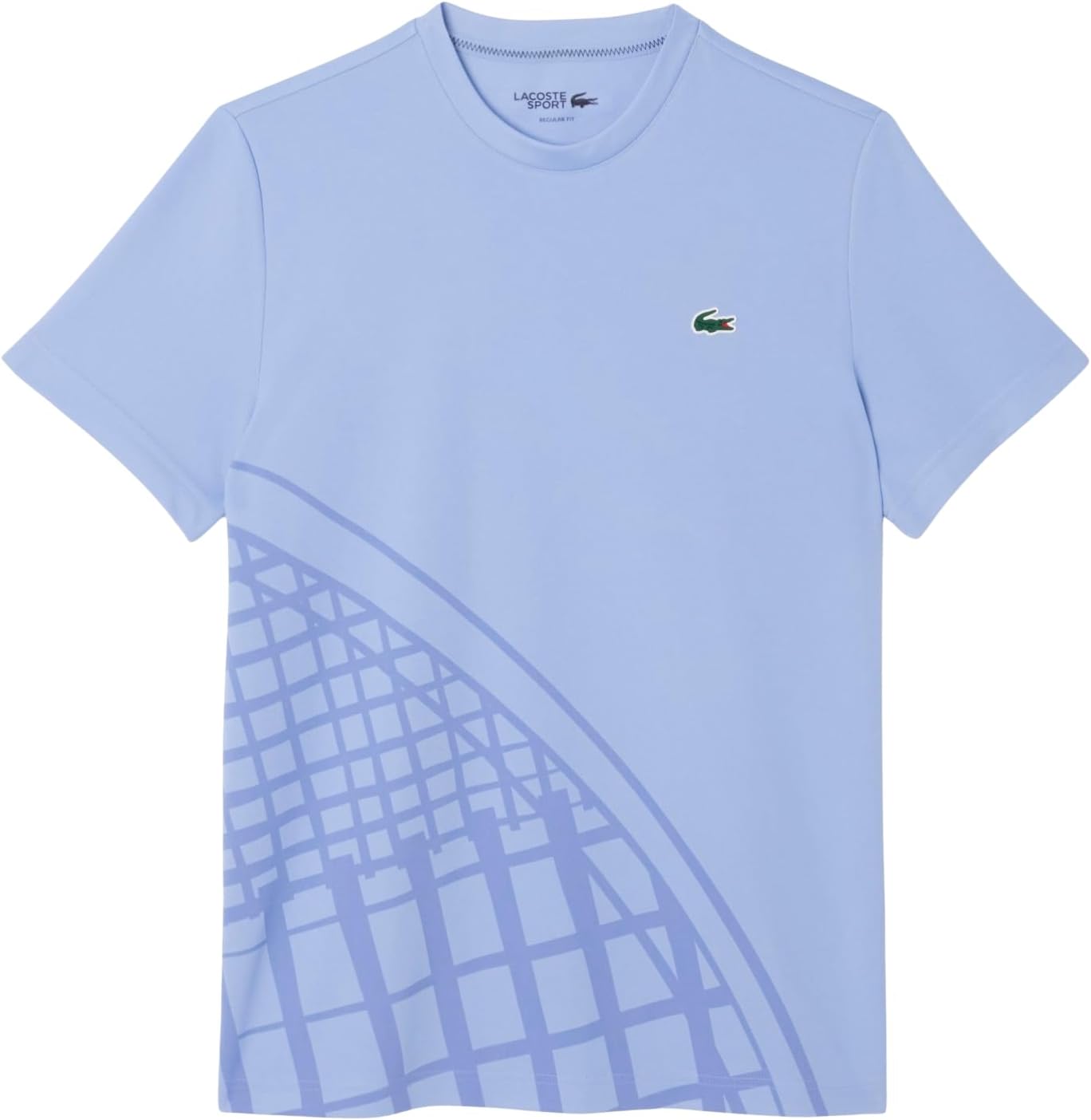 

Мужская спортивная теннисная футболка Lacoste Ultra-Dry с принтом, Delphinium
