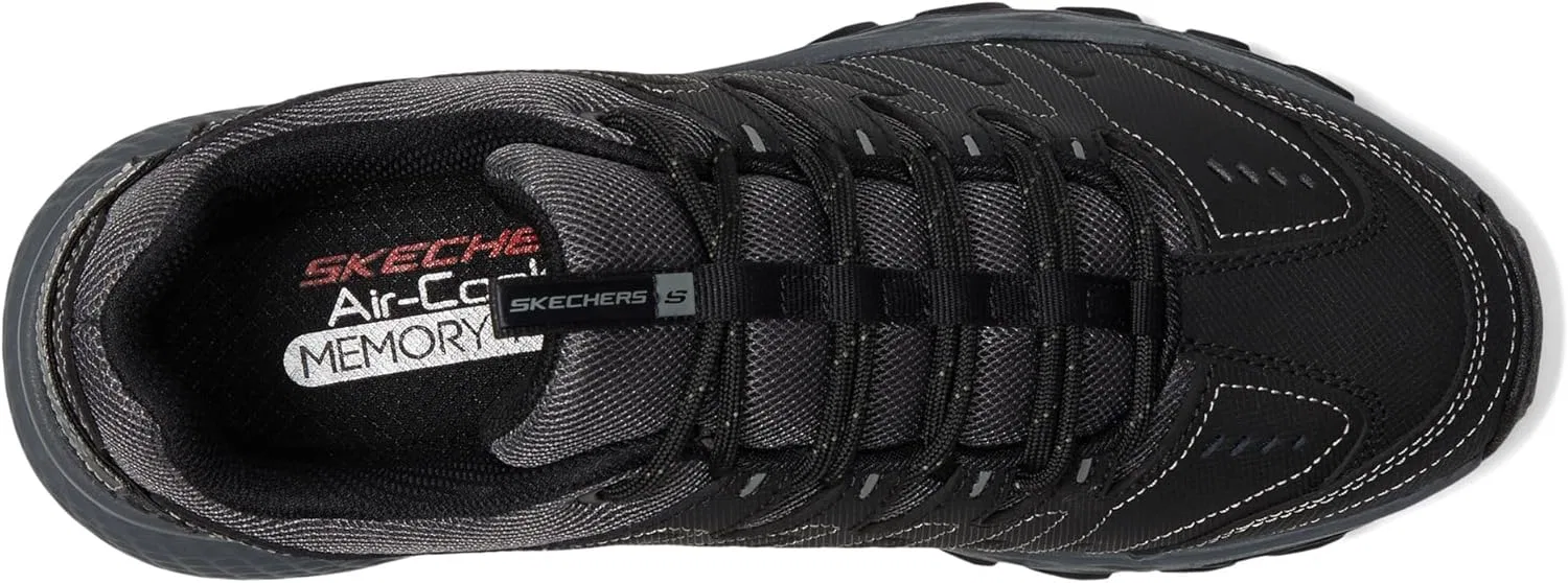 Мужские низкие треккинговые кроссовки Skechers Dynamite, Black — фото 3