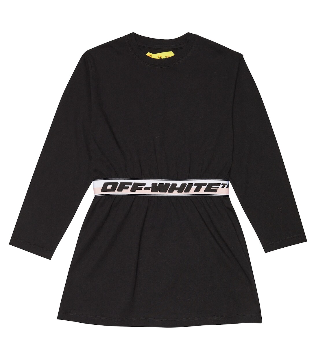 

Хлопковое платье с логотипом Off-White, черный