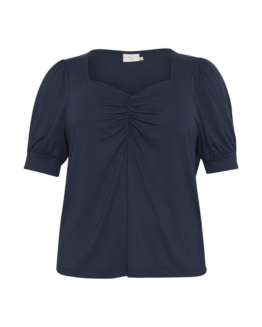 

Футболка KAFFE CURVE Shirt Sissy, морской синий