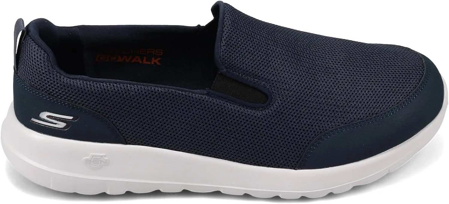 Мужские кроссовки Skechers Go Walk Max Clinched-Athletic Mesh Double Gore Slip On Shoe для ходьбы, темно-синий — фото 4