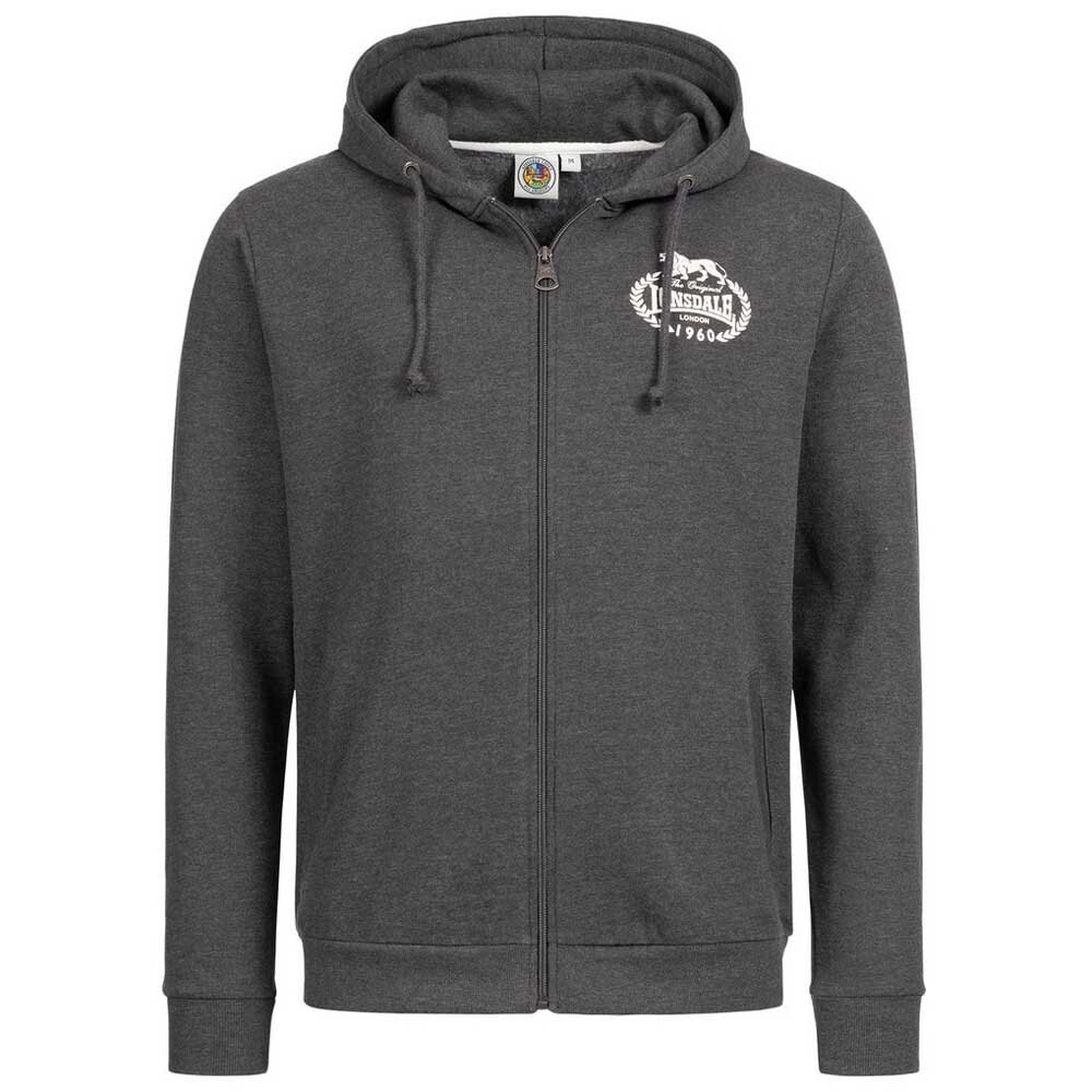 

Толстовка Lonsdale Daventry Full Zip, серый