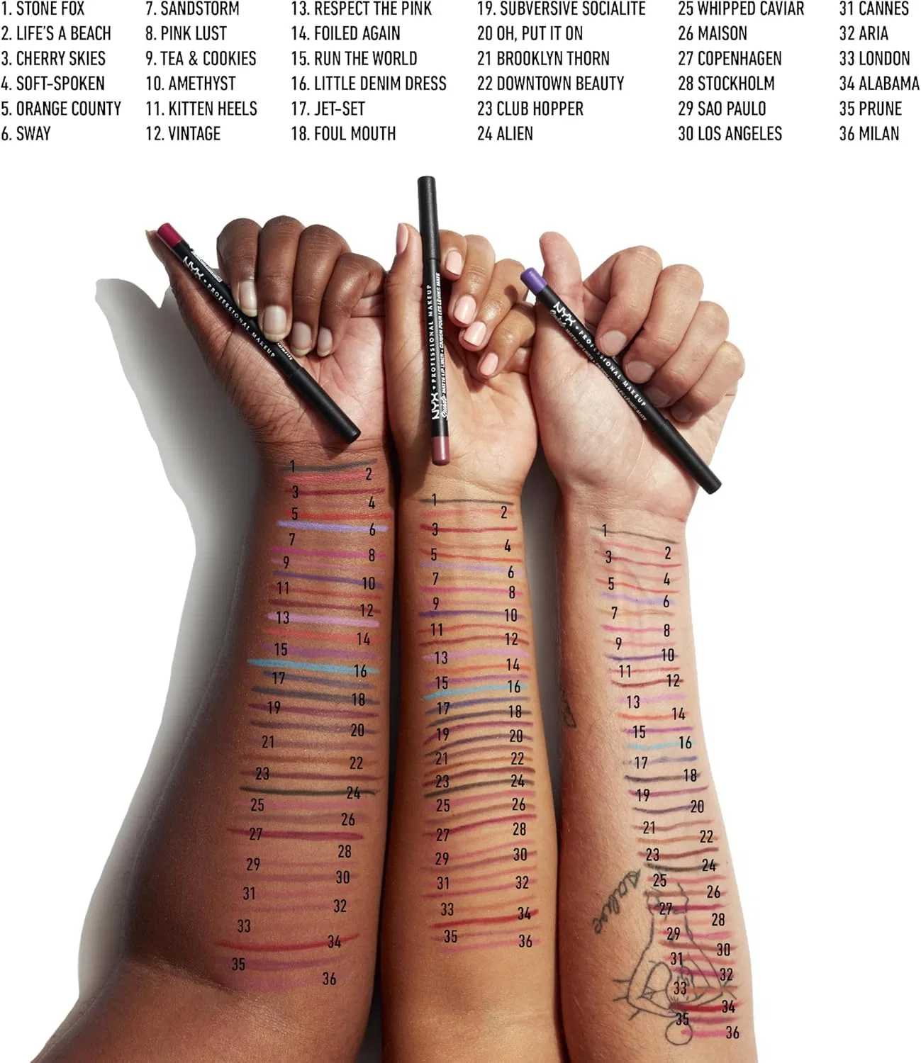 Матовый карандаш для губ «Suede Matte Lip Liner SMLL11 Kitten Heels» от NYX Nyx Professional Makeup — фото 3