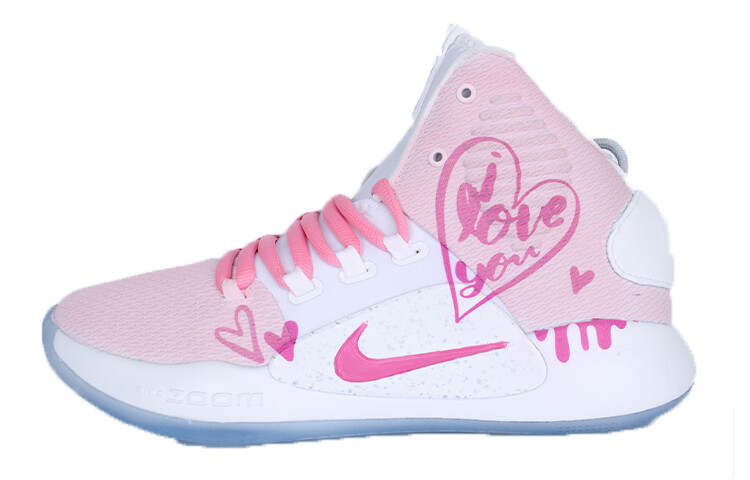 

Баскетбольные кроссовки Hyperdunk X Basketball Shoes Men High-top Pink/white Nike