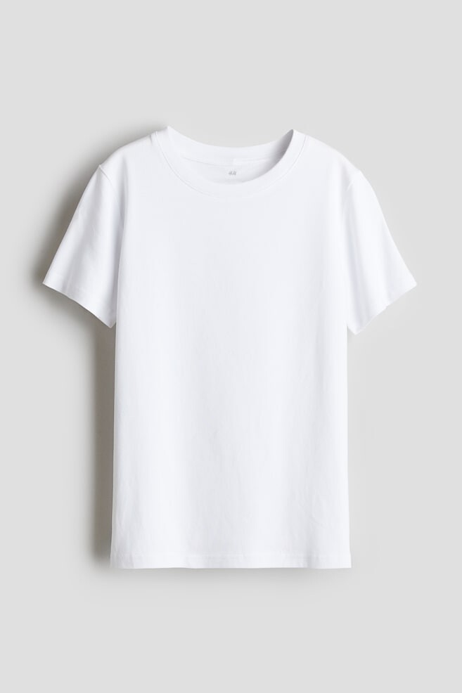 

Хлопковая футболка H&M, белый