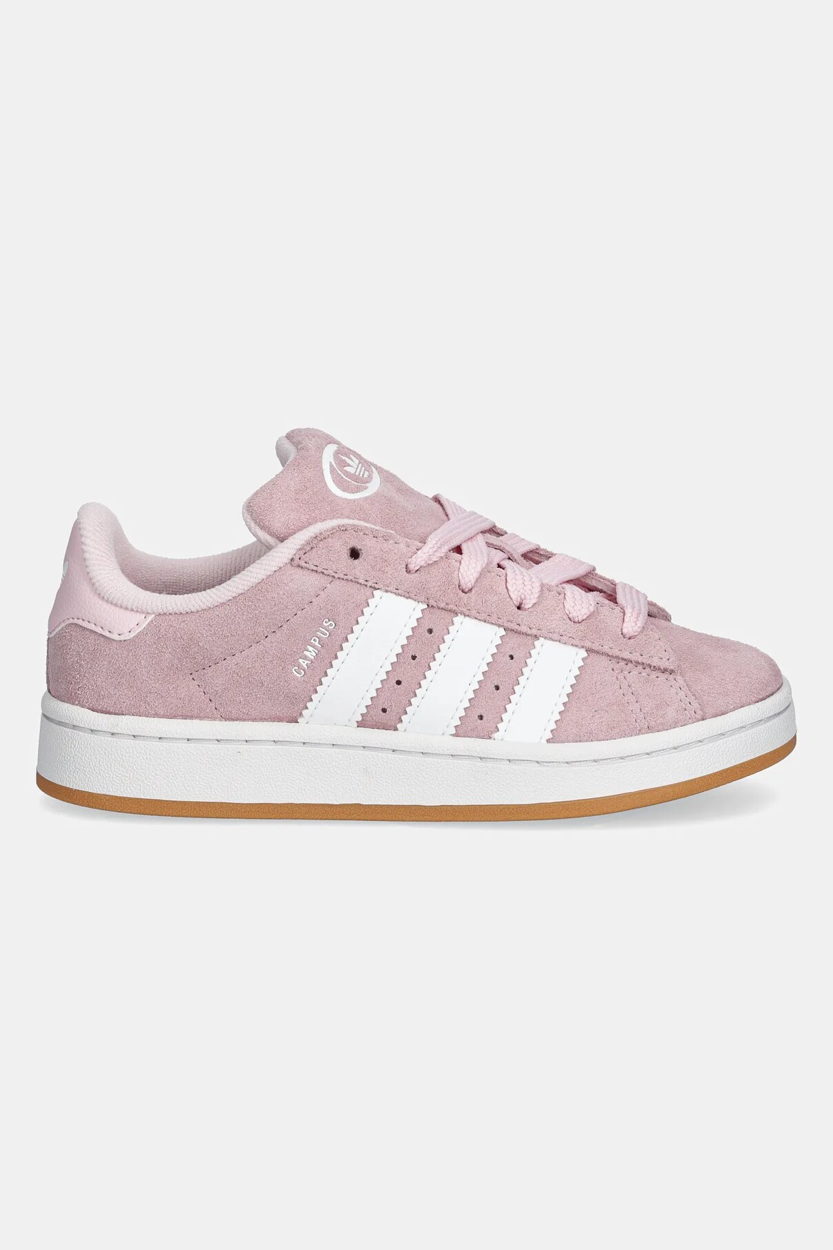 Кроссовки замшевые детские CAMPUS 00s Adidas Originals, розовый — фото 3