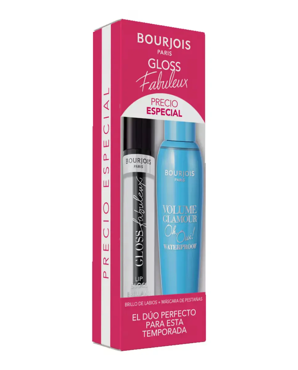 Блеск для губ Gloss Fabuleux Тушь для объема Glamour Водостойкая Bourjois, 1
