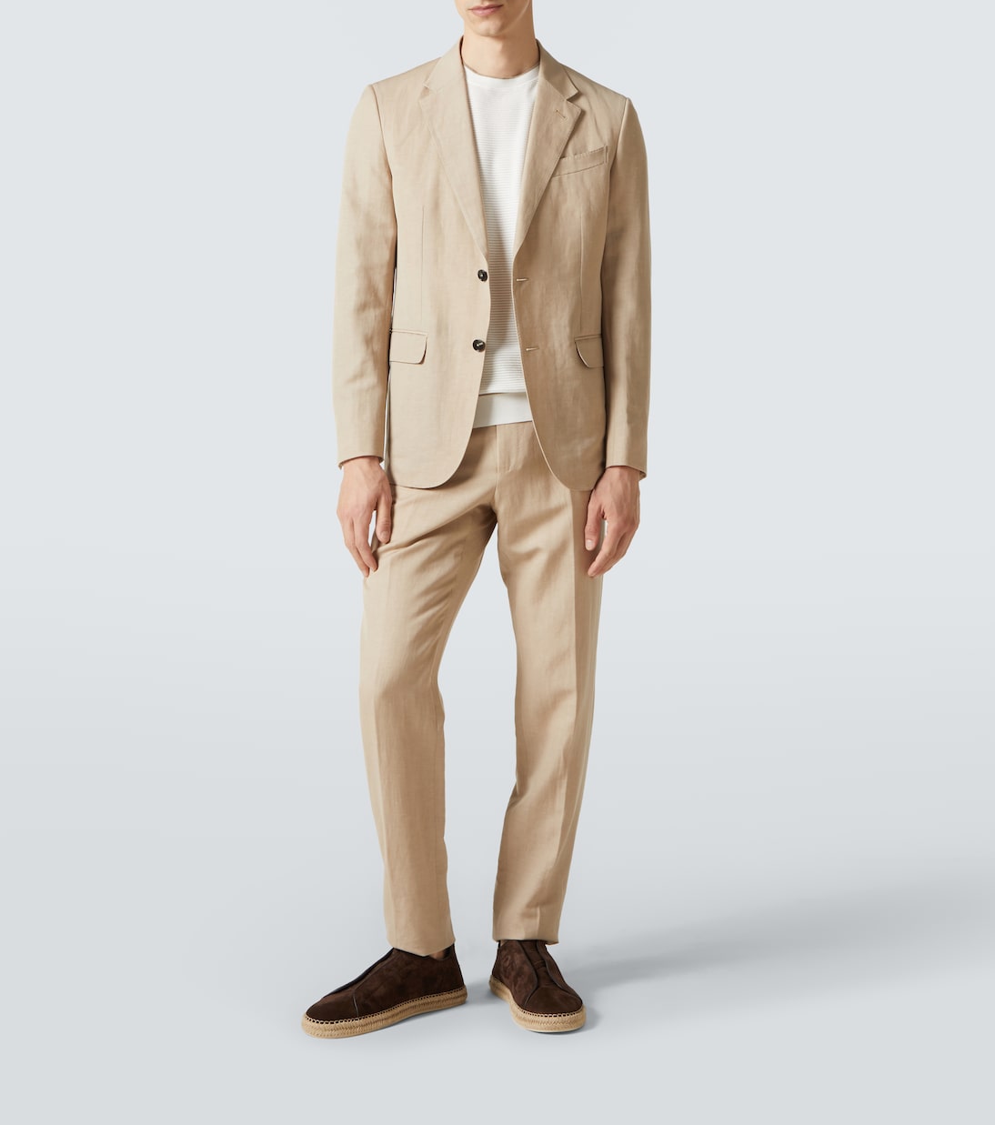 Эспадрильи из замши с тройной строчкой Zegna, Testa Di Moro — фото 2