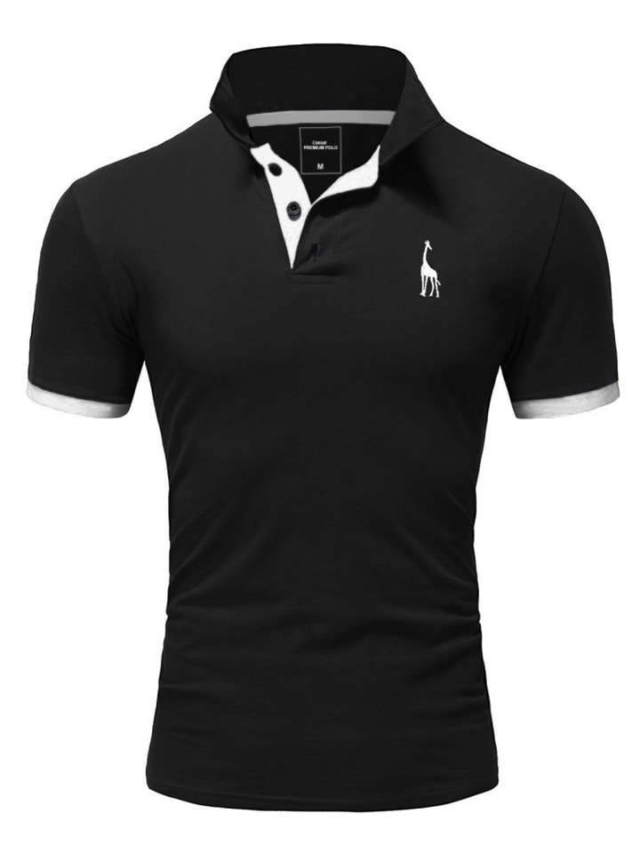 

Рубашка-поло REPUBLIX, черный/белый