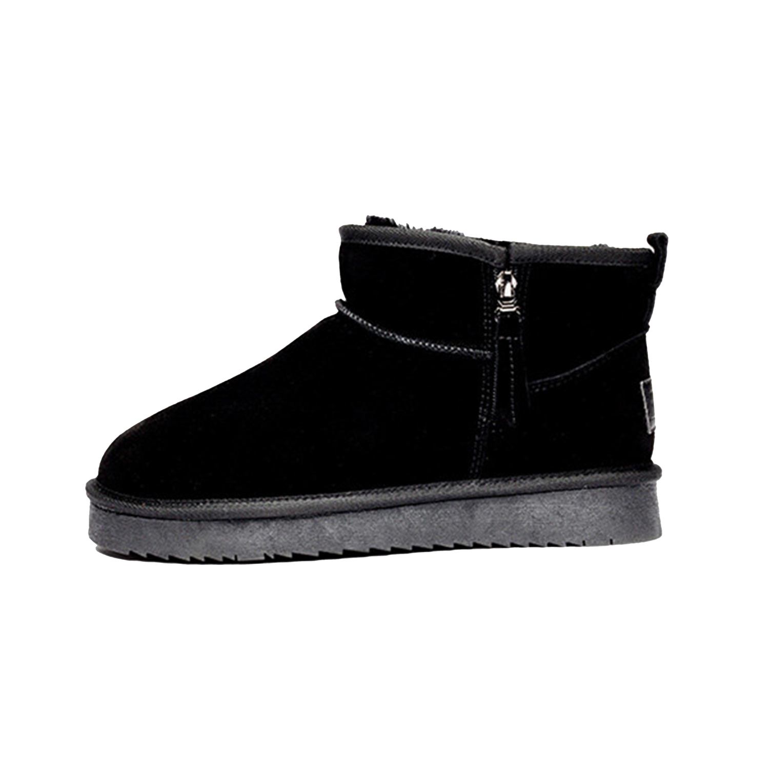 

JOSINY Мужские зимние ботинки черные с шерстяной подкладкой, цвет Black (Wool Lining)