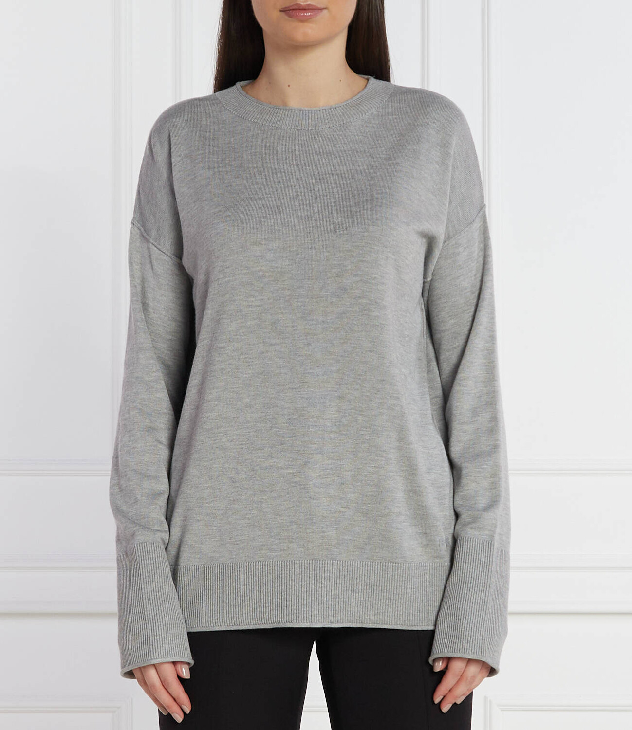 

Свитер BOSS ORANGE C_Fannie Relaxed fit, серый