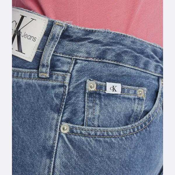 Джинсы прямого кроя в стиле 90-х Calvin Klein, синий — фото 3