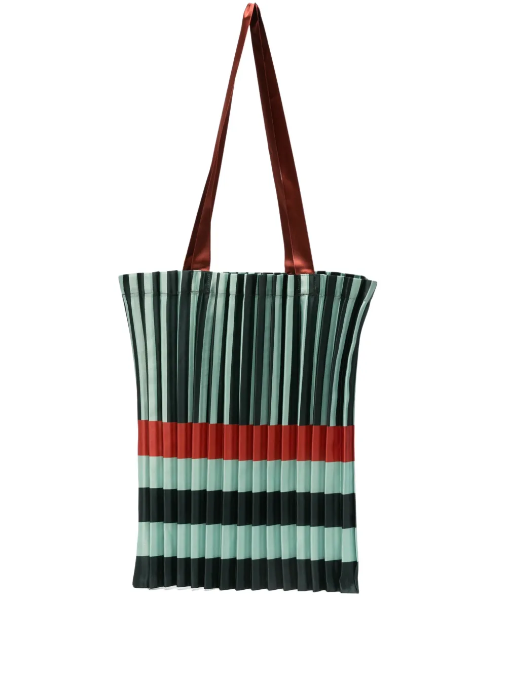 

Плиссированная сумка-тоут в полоску Multitudes Bags, зеленый