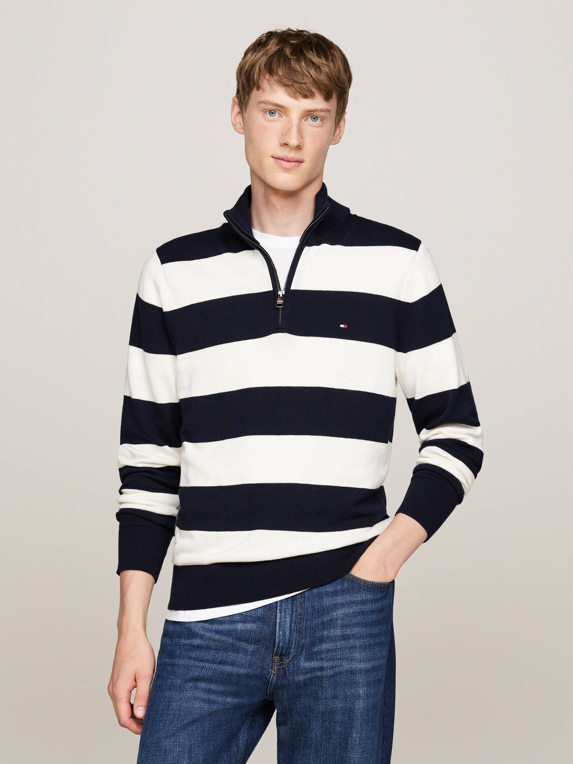 

Свитер Tommy Hilfiger Regular Fit, темно-синий