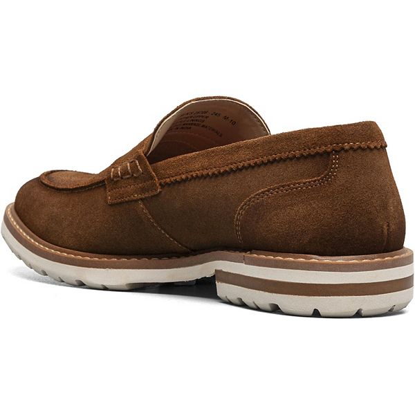 Мужские мокасины penny loafers Hopkins Stacy Adams, Brown Suede — фото 3