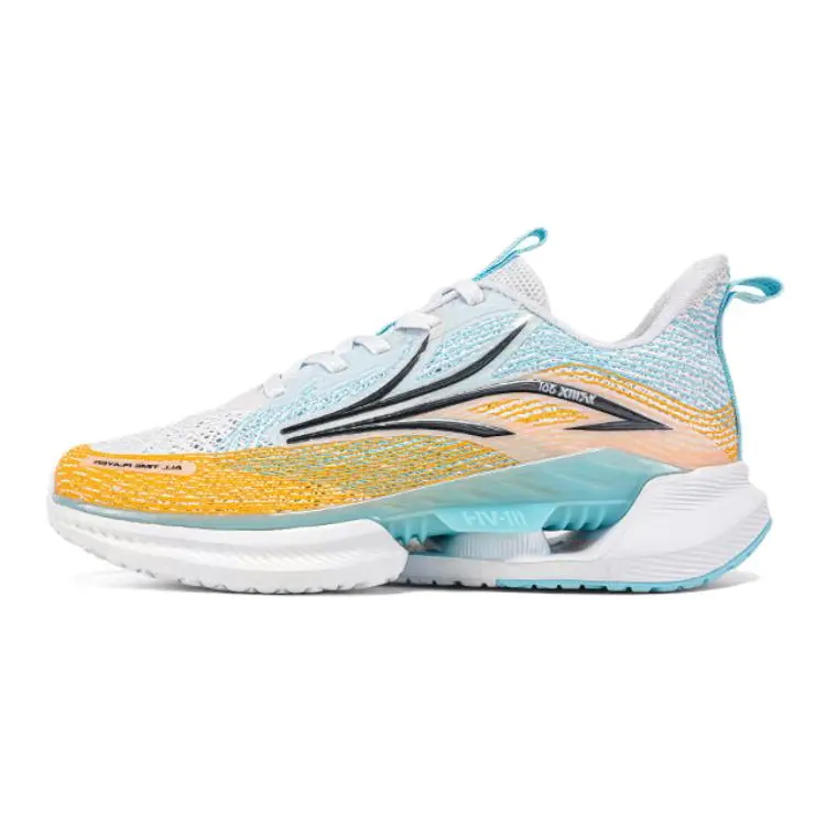 

361°KIDS Непромокаемые дышащие низкие детские беговые кроссовки White Yellow Blue для подростков