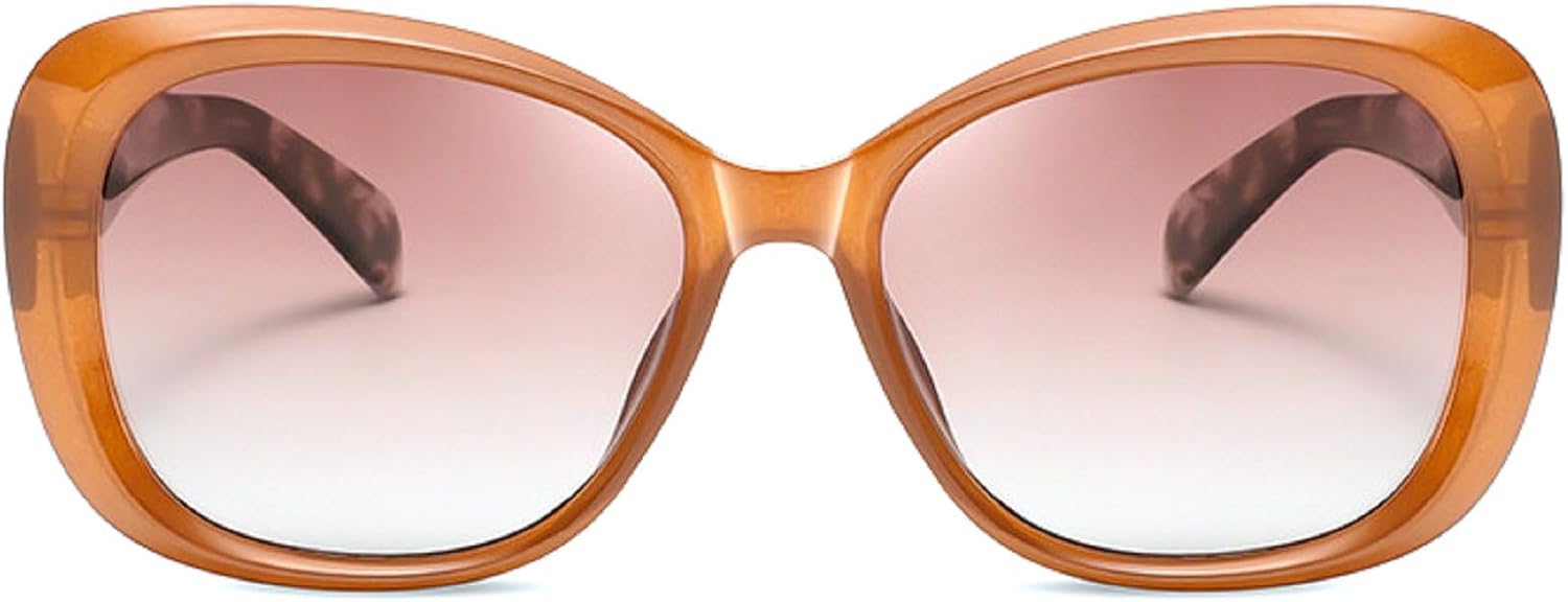 

Модные солнцезащитные очки «кошачий глаз» для женщин, роскошные, стильные, увеличенного размера, поляризованные, с градиентным переходом цвета, в крупной оправе mincl, Brown