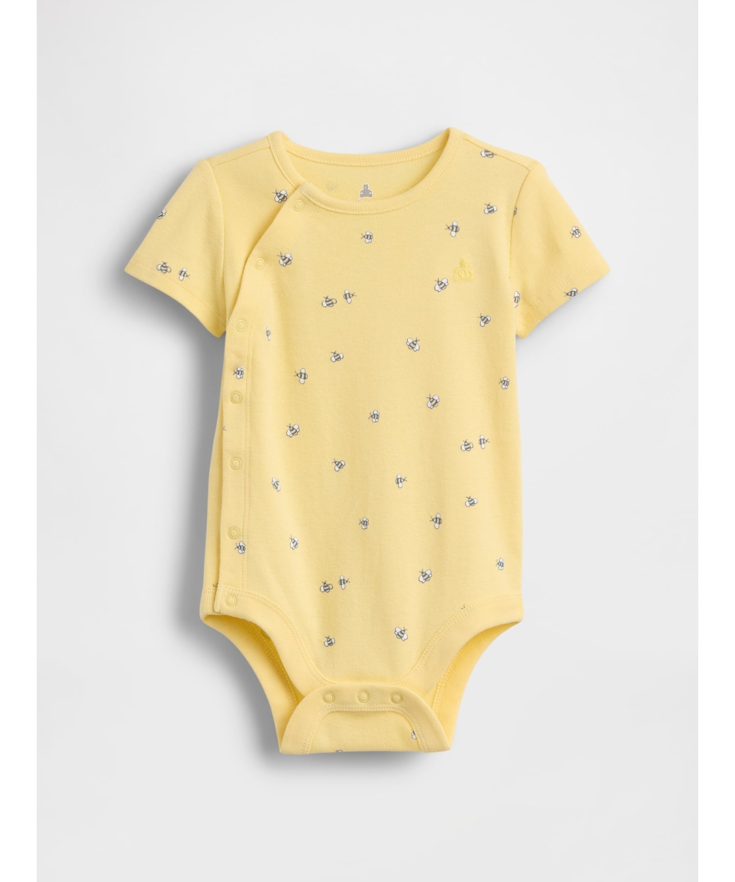 Детский боди с изображением медведя Брэннана Gap, SPRING_YELLOW — фото 2