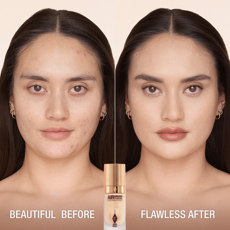 Безупречная матирующая тональная основа Airbrush Flawless Blurring & Matte Full Coverage Foundation Charlotte Tilbury, 1 oz/30 mL, 3 Neutral — фото 2
