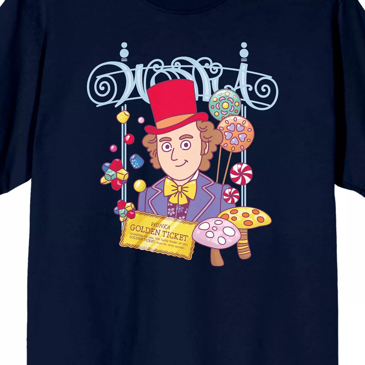 

Мужская футболка Willy Wonka Charlie Licensed Character