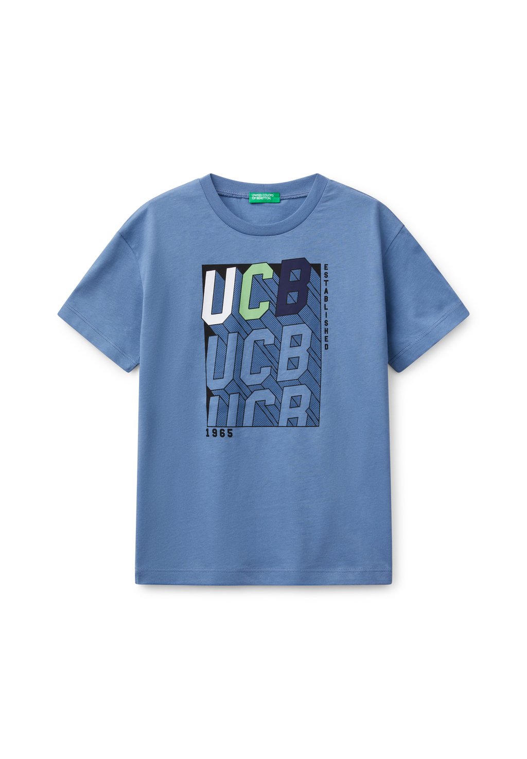 

Футболка с принтом SHORT SLEEVE United Colors of Benetton, синий