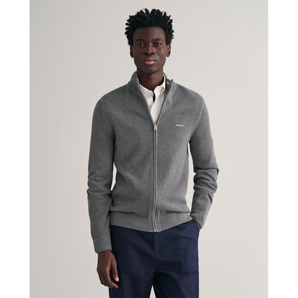 

Свитер Gant 8040524 Full Zip, серый