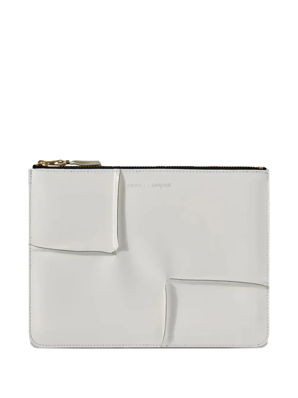 

Кошелек Reversed Hem на молнии Comme Des Garçons Wallet, белый