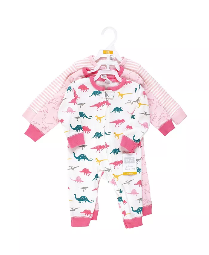 Детский комбинезон Hudson Cotton Preemie для сна и игр Hudson Baby, розовый — фото 2