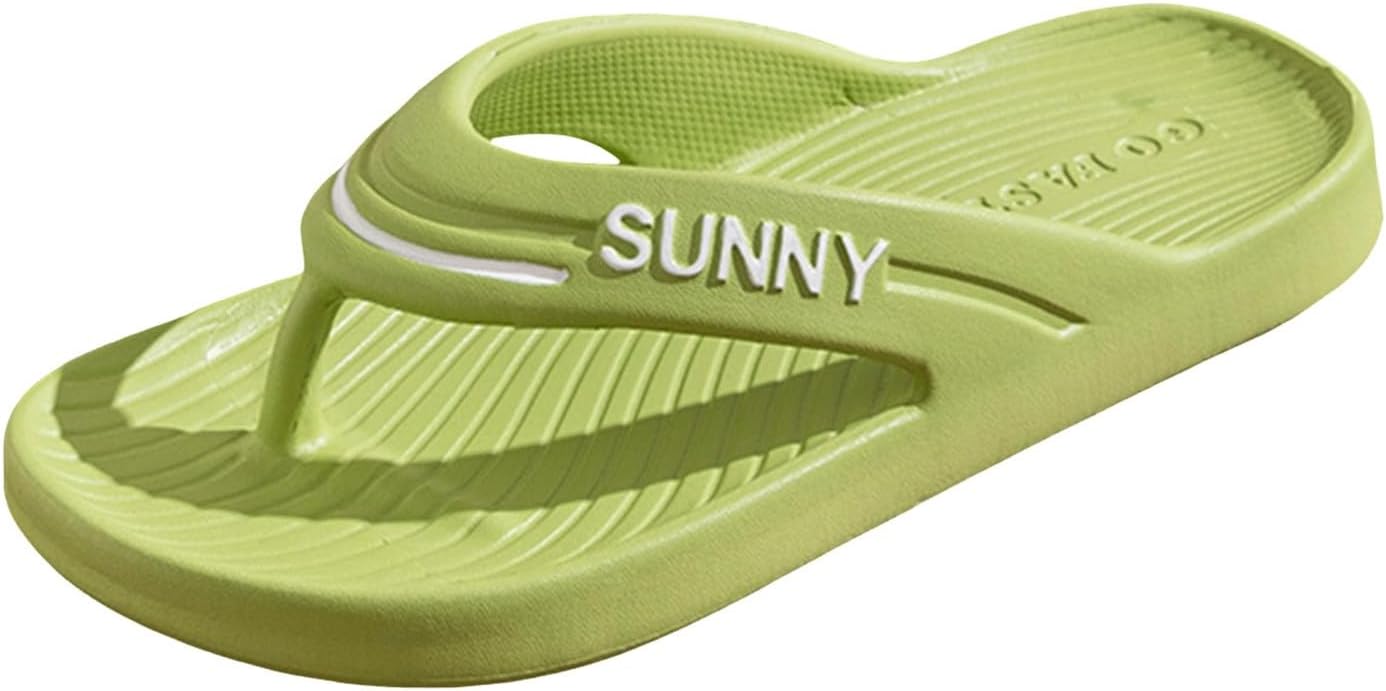 

Женские шлепанцы, комфортные коврики для йоги, нескользящие, для летнего пляжа, прогулочные, скушенные сандалии, женские и мужские, быстро сохнущие, для ванной Generic, зеленый