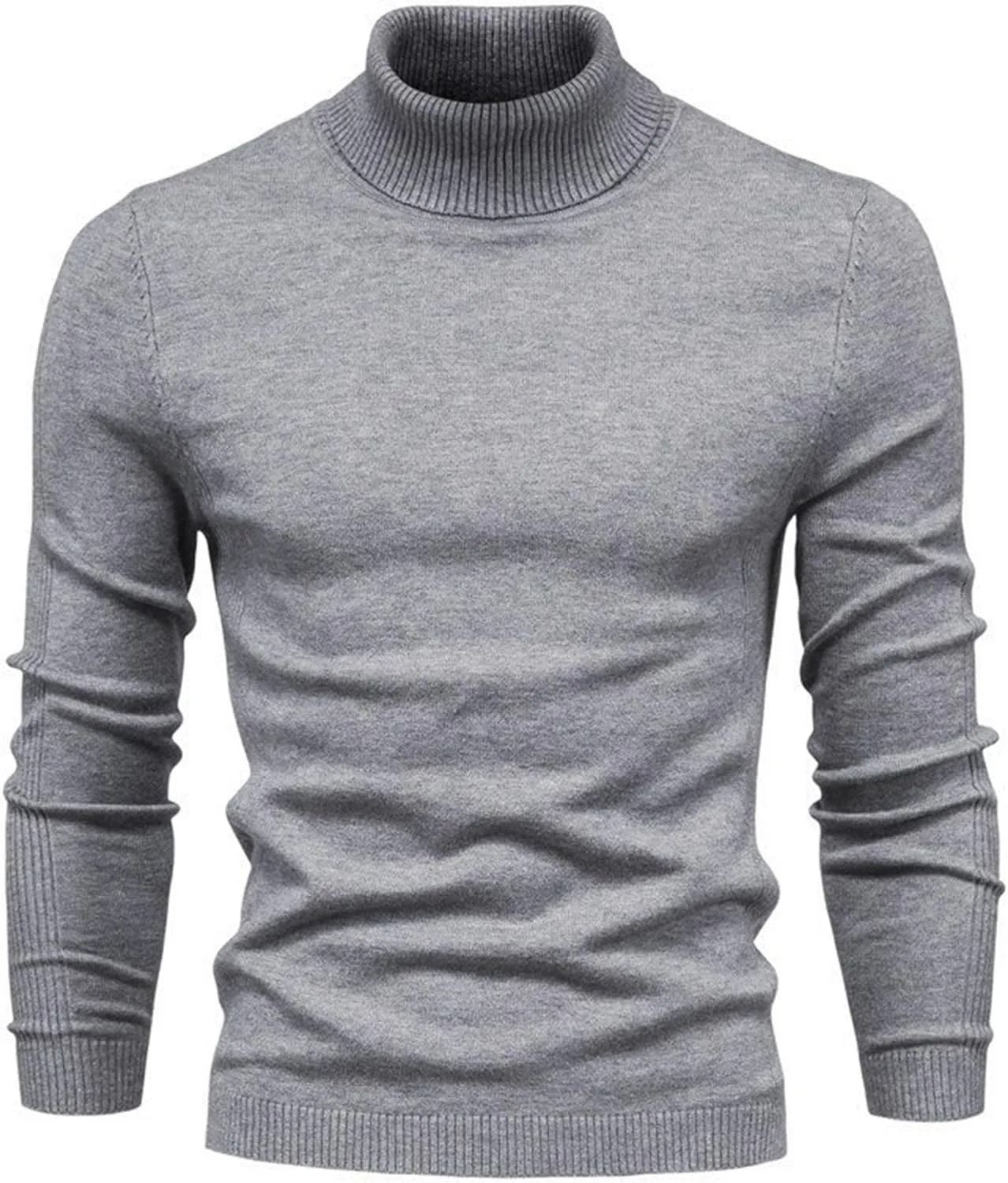 

Мужской свитер с воротником-гольф Maiyifu-GJ Slim Fit
